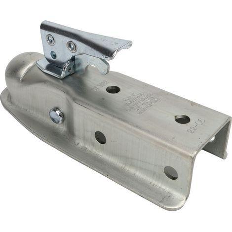 Attelage de remorque à boule de 5 cm (2 po), largeur de canal de 63 mm, capacité de charge de 1 588 kg (3 500 lb), résistant à la rouille, pour caravanes et camping-cars. (1/5)
