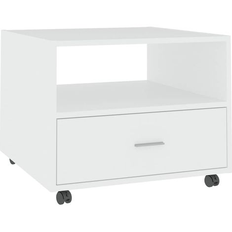 Maison Exclusive - Tavolino da Salotto Bianco 55x55x40 cm in Legno Multistrato (1/5)