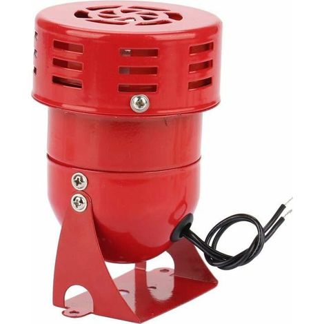 Sirena zumbadora de 220 V de alta potencia, mini motor de metal rojo, alarma eléctrica industrial contra ruido y robo MS 190 (1/5)