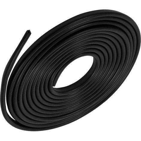 Joint d'étanchéité de pare-chocs de voiture en forme de U, de 3 mètres de long, pour bord de porte, noir (1/5)