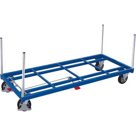 VARIOfit Rungenwagen Elastikbereifung 1200kg Tragkraft 2005x805mm Anthrazitgrau RAL 7016