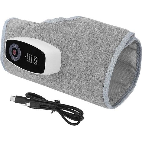 Luftdruck-Wadenmassagegerät mit Kompression, Heizung, Knetfunktion, automatischer Einstellung, 3 Vibrationsstufen, Grau (YMMR) (1/5)