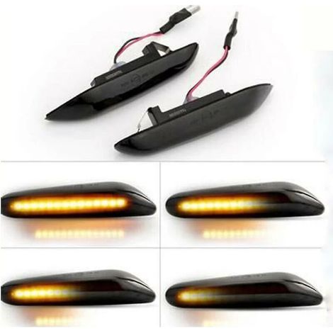 Intermitentes laterales dinámicos LED con función secuencial para BMW E46 E36 E60 E61 E90 E91 E92 E93 X1 E84 (1/3)