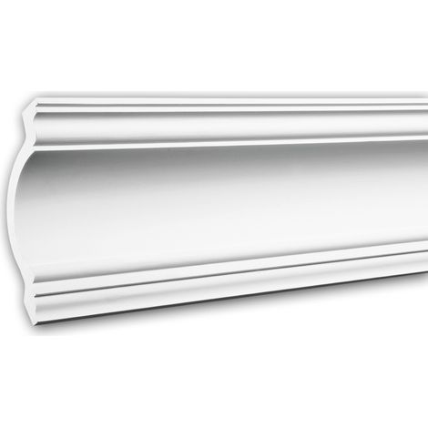 Cornice Moulding 150117F Profhome Flexible Moulding Coving Cornice Crown Moulding Neo-Classicism style white 2 m