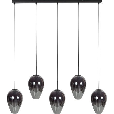 Mexlite - suspension - HaloSwap - noir - verre - grande lampe de (1/4)