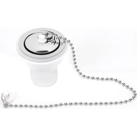Motorhome Sink Drain Connector with Sealing Lid and Anti-Loss Chain, Waterproof Sink Waste Drain for Boats and Motorhome Yachts (1/5)