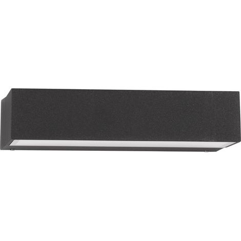 Merano Brownsville Applique Extérieure Down Aluminium Anthracite, Verre Clair LED 10W 284Lm 3000K IP65