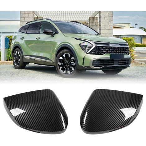 Cache décoratif pour boîtier de rétroviseur intérieur avec texture carbone pour KIA Sportage NQ5 2022+ (1/5)