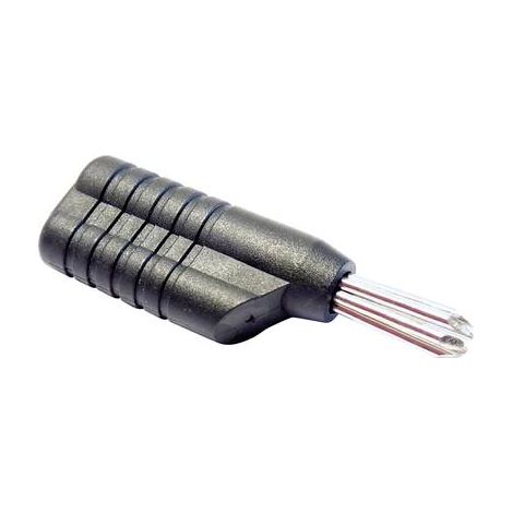 Schnepp N 4041 L Fiche banane mâle, droit Ø de la broche: 4 mm noir 1 pc(s) (1/2)