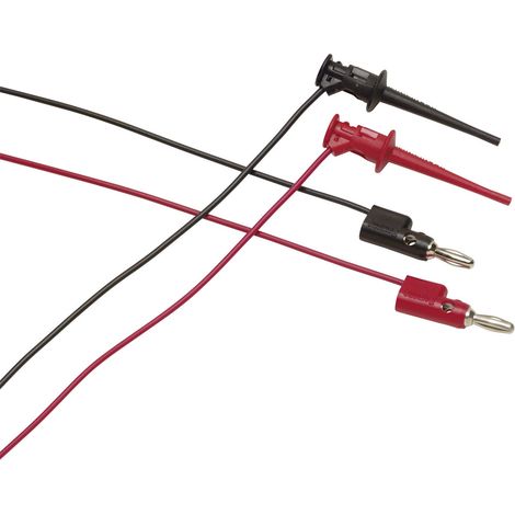 Fluke TL950 Messleitungs-Set Abgreifklemmen Bananenstecker 4 mm 0.90 m Rot, Schwarz 1 St.