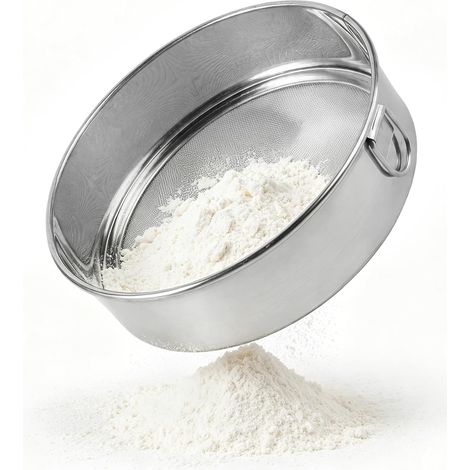 14cm Setaccio da Cucina in Acciaio Inox, Farina a Maglia Fine 60 Mesh (1/5)