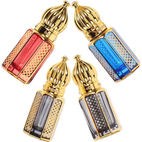 Bouteille Décorative en Verre 6ml pour Huile Essentielle Protection la Lumière Nocive et Résistance la Corrosion Usage Quotidien Voyage (1/5)