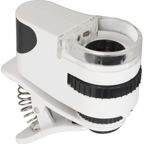 Microscope à pince pour bijoux, mini loupe à chargement USB avec éclairage LED pour tatouage de cils (1/5)