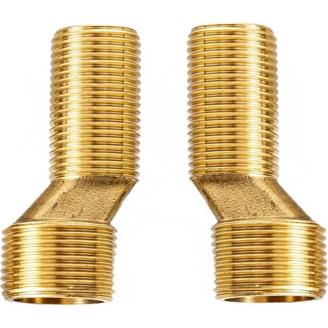Lot de 2 adaptateurs pour robinet de douche 3/4" vers, réglable pour robinet de douche en laiton Raccord Excentré Mitigeur Bain Douche Réglable (1/5)