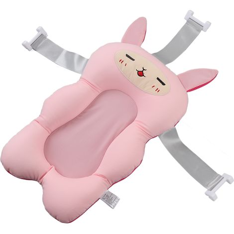 Coussin de bain bébé en forme de dessin animé avec sangle réglable, doux et flottant, type 3 (1/5)