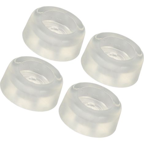 Coussin de siège de machine à coudre en 4 pièces - Coussin souple en PVC transparent élastique et absorbant les chocs pour la réparation et le remplacement (1/5)