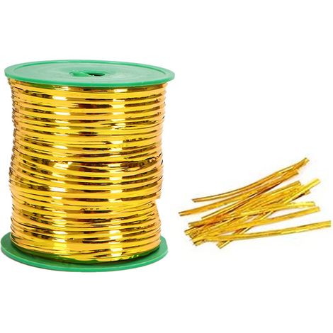 Attache Métallique Torsadée - 300 Yards - Pour Sachets Pain Bonbons Emballages Cadeaux DIY - Décorative Fêtes (1/5)
