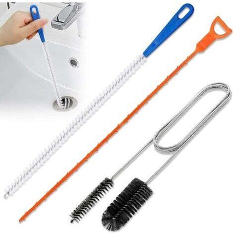 Set of 3 Unblockers, Professional Toilet Unblocker, Reusable Unblocking Brush (1/4)