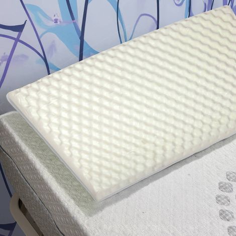 Talamo Italia par de almohadas para cama, 100% Made in Italy, Almohadas en viscoelástica masajeadora, hipoalergénicas y transpirables, 73x43xh14 cm, con embalaje reforzado (1/4)