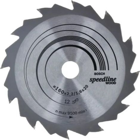 Lama di sega circolare Bosch Speedline Wood 160 mm