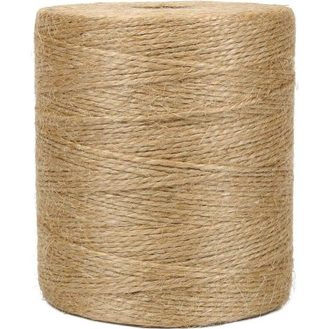 Ficelle de Jute Marron 200 m pour Jardin, Images, Plantes, Bricolage (1/5)