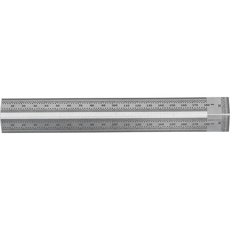 Right Angle Line Ruler T Type Hole Stainless Steel Marking Scribing Gauge for Woodworking 180mm (1/5)