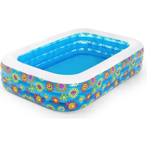 Aufblasbarer Pool 305 x 183 x 56 cm Happy Flora Bestway 54121