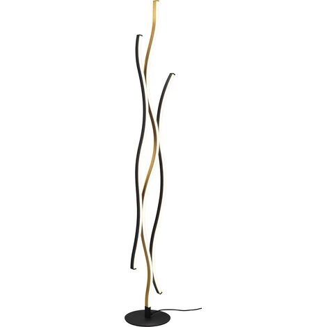 Piantana da Interno a LED in Metallo Ottone Opaco (1/4)