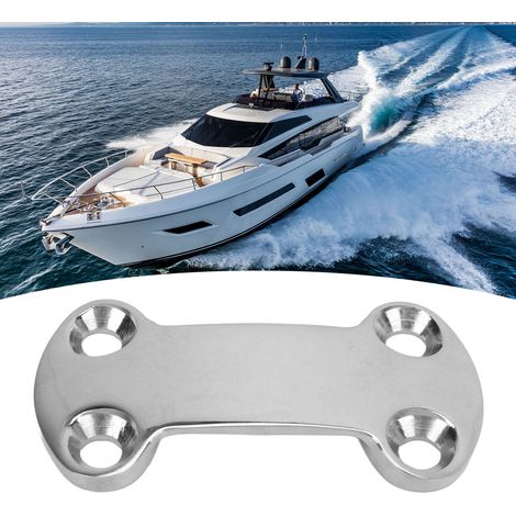 Quatre boucles à came de ceinture marine en acier inoxydable 304 de 25 mm, plaques de pression pour sangles en acier inoxydable, œillets pour coussinets de pont (1/5)