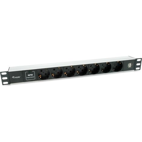 Equip Steckdosenleiste 19(1HE)7fach Schuko16A,1,8m Kabl. si (333315) (1/4)