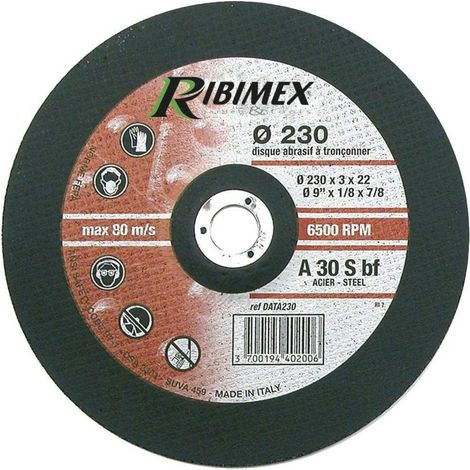 Disque Abrasif 230 mm - Tronçonnage Acier - 230x3,2x22,2 mm - Performance et Précision - D-Work