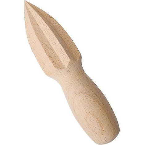 Presse-citrons manuel en bois de hêtre, cône de citron en bois massif sans peinture, accessoires de cuisine et de pâtisserie (1/5)