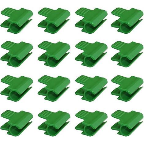 24 clips de plástico de 11 mm para invernadero, clips reutilizables para películas de invernadero, herramienta de jardinería, clips antideslizantes para invernaderos, cobertizos, huertos de verduras y (1/5)