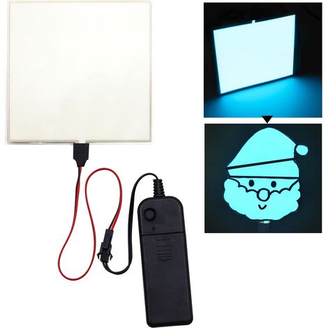 Panneau lumineux électroluminescent EL bricolage lampe en papier découpable pour décoration festive cosplay panneaux d'avertissement (1/5)