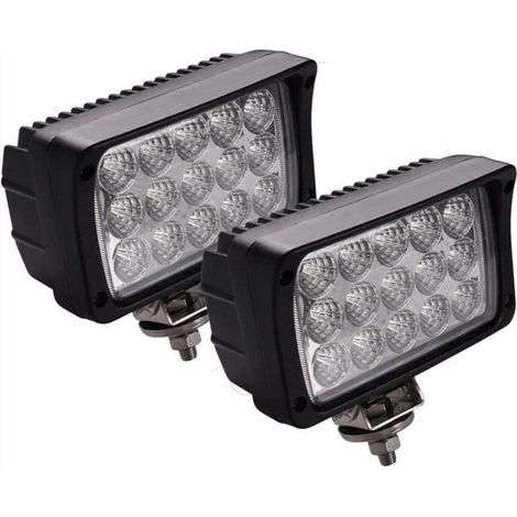 45W Longues Portées Led Projecteur Led 12v 36v Phare Led Moto Phare de Travail Led Tracteur Led Phare Lampe (2 PCS) (1/4)