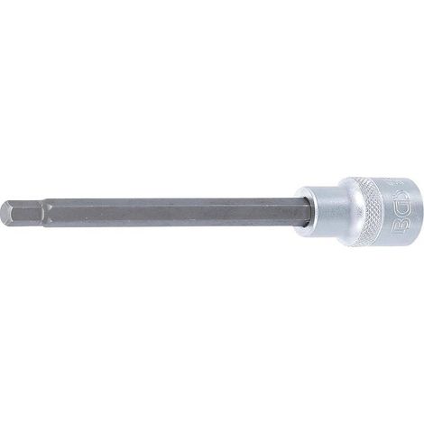 Douille à Embouts 140 mm - 12,5 mm (1/2), Six Pans Intérieurs 7 mm - Précision et Robustesse, Acier - D-Work