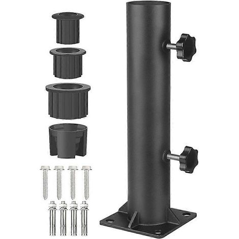 Support de fixation de parasol d'extérieur avec pinces de rechange pour terrasse de jardin (1/4)