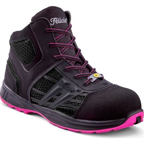Chaussure de sécurité femme noire haute HOT ERIS LOGISTIQUE INDUSTRIE S3 SRA ESD - GASTON MILLE - ERHN3 40 (1/5)