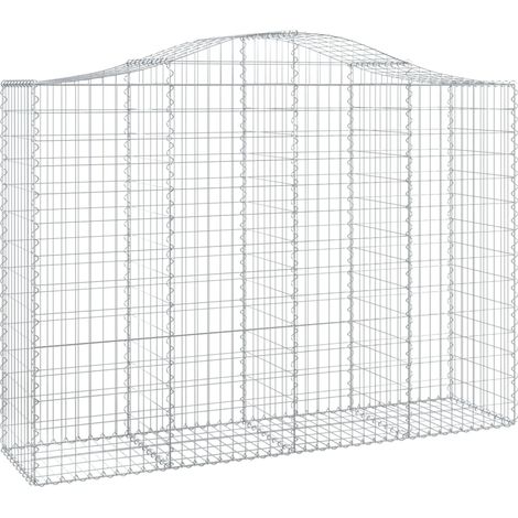 Maison Exclusive - Gabione mit Hochbogen 200x50x140/160 cm Verzin