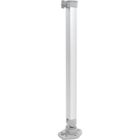 Pieds de table réglables en hauteur de 510 à 760 mm, support relevable et pliable pour camping-cars, caravanes, bateaux et yachts (1/5)