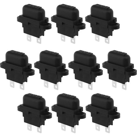 10pcs Standard Blade Fuse Holder with Covers 250V 50A Short Circuit and Overload Protection for Automotive Car Truck Boat Motorcycle DC Applications (1/5)