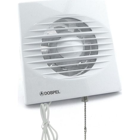 Extractor de baño RICO interruptor cadena Blanco Ø100 Blanco Ø100 (1/4)