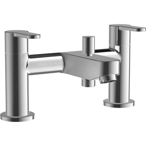 Signature Active Bath Shower Mixer Tap with Shower Kit and Bracket - Chrome (1/2)