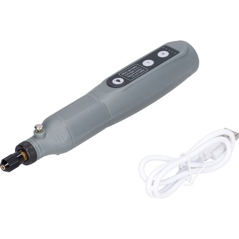 Mini-Schleifset 202, Rotationswerkzeug, Grau, Tragbar, USB-aufladbar, mit Licht zum Reinigen und Schneiden, DC 3,7 V (1/5)