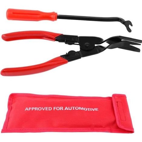2Pcs Outil Panneau Démontage Garniture Kit Outils pour Panneau/Porte de voiture Pince de retrait de clip -YES (1/4)
