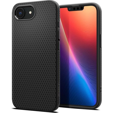 Funda spigen liquid air para iphone 16e negro mate 202345597 202345597