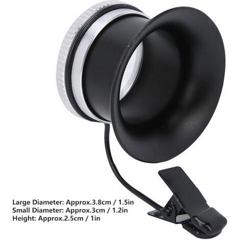 FENOPLASTICALoupe à boucle, 10x Loupe de bijoutier en aluminium sur les lunettes Loupes Magnifier les horlogers Loupes pour le travail de bijoux Réparation de montres Arts Artisanat (1/5)
