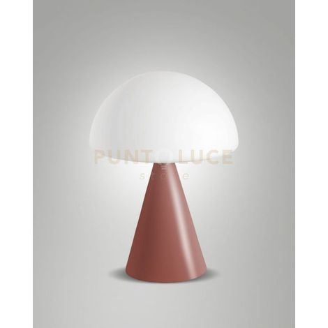 Lampada da Tavolo Collezione BLIP Rosso Mattone 1 Luce Design Elegante e Versatile
