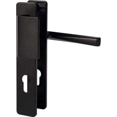 Vachette – Ensemble Pali Kaza Noir 195 cm – Béquille en acier inoxydable – Poignée ergonomique – Finition mate pour intérieur (1/5)