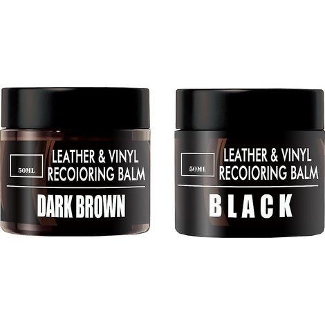1 piècebrunBaume recolorant pour cuir, raviveur de couleur pour canapés et sièges auto, baume recolorant pour cuir et vinyle à -50 % (1/5)